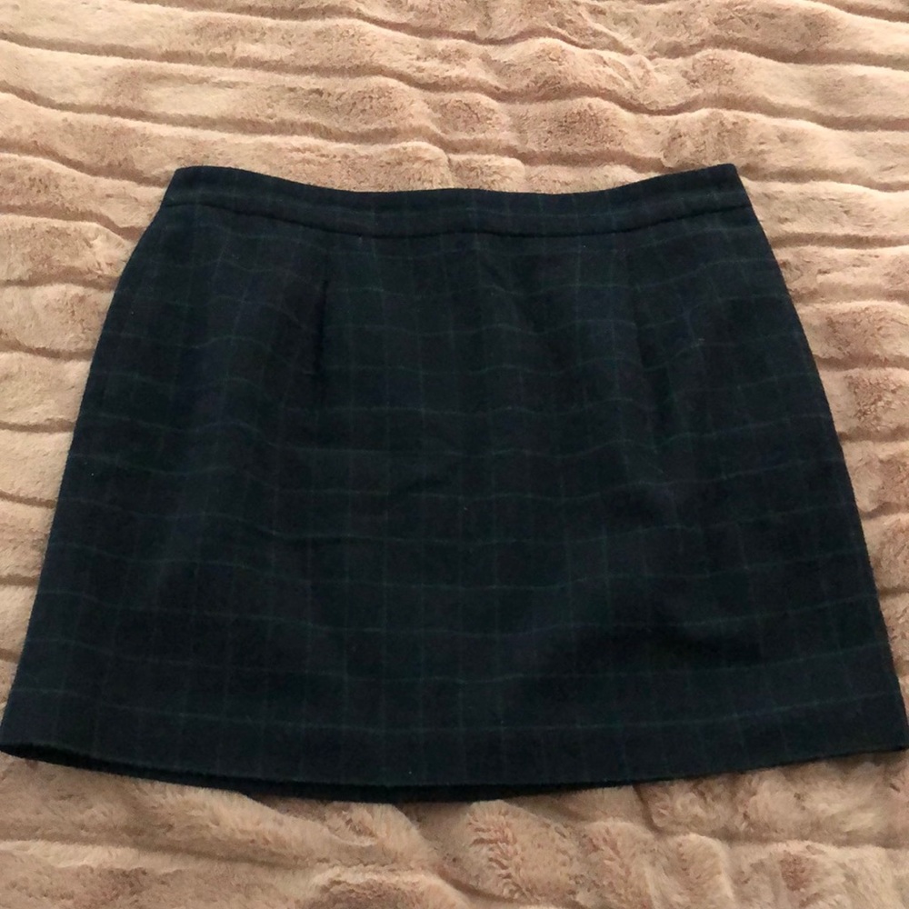 Plaid wool mini skirt from J. Crew